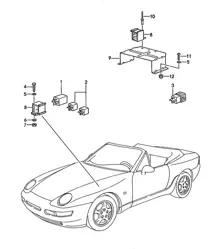 Relé para control de capota - CABRIO - 968 1992-95