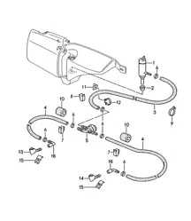 大灯清洗系统 (PR:288) 968 1992-95
