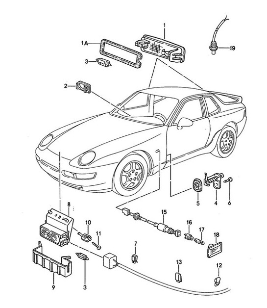 Diagram 905-020 Porsche 996 C2 3.4L 1997-08/01 电子设备