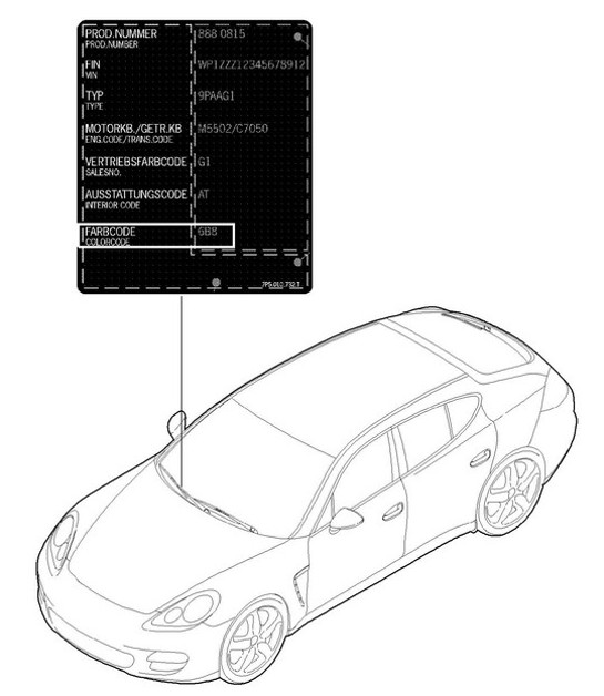 Diagram 004-000 Porsche Carrera GT (2003-2006) 