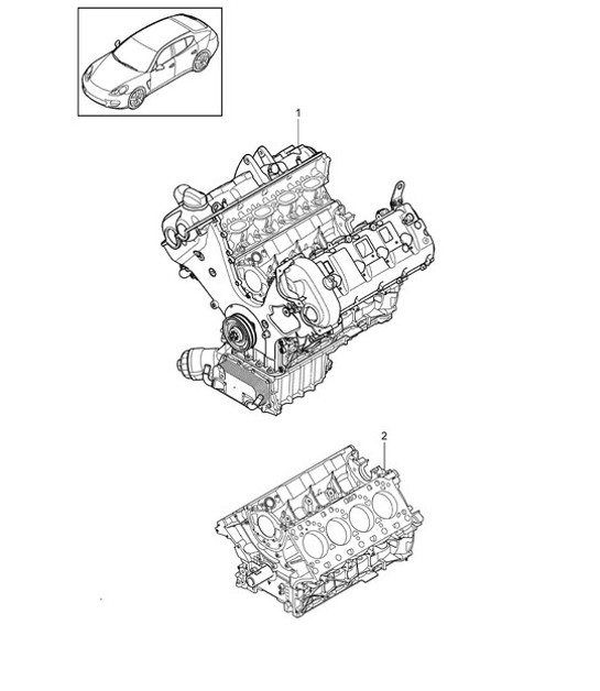 Diagram 101-007 Porsche 911 1984-89 Motore
