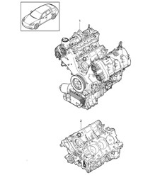 Basismotor / Kort blok (Model: CWDA,CWD, CWFA,CWF) Panamera 970 (G1) 3.0L 2014>> Basismotor / Kort blok (Model: CWDA,CWD, CWFA,CWF) Panamera 970 (G1) 3.0L 2014>>