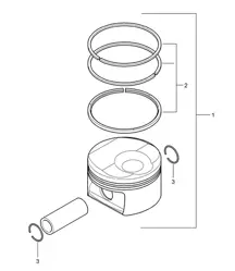 Kolben / Kolbenringe (Modell: 4820,4840, 4870) Panamera 970 (G1) 4.8L >>2013