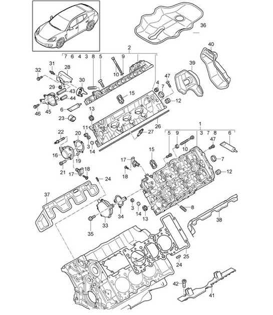 Diagram 103-007 Porsche 911 1984-89 Motor