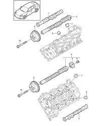 凸轮轴 (型号：4620,4640,CWAA,CXNA) Panamera 970 (G1) 3.6L 2010-16