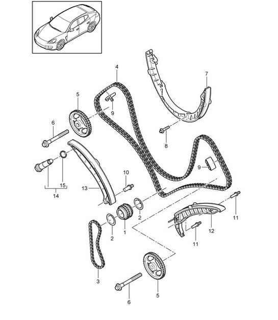 Diagram 103-060 Porsche Panamera 4V6 2.9L 