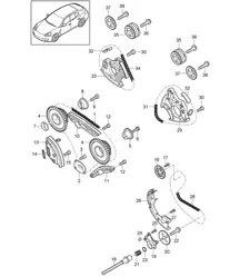 Valve control (Model: CGEA,CGE, CGFA) Panamera 970 (G1) 3.0L HYBRID 2012-16