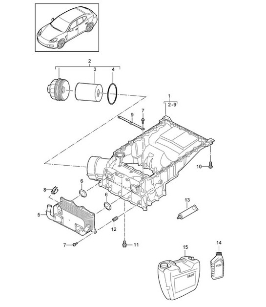 Diagram 104-042 Porsche Cayenne Coupe Turbo V8 4.0L Petrol 550Hp 