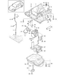 Caja conductora de aceite / Bomba de aceite / Bomba de vacío / Cárter de aceite (Modelo: CRCC,CRCB, CWJA) Panamera 970 (G1) 3.0L DIESEL 2012-16
