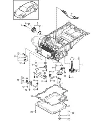 Tubo de aspiración / Cárter de aceite (Modelo: CWDA,CWD, CWFA,CWF) Panamera 970 (G1) 3.0L 2014>>