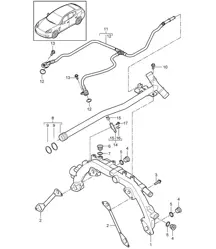 Refrigeración por agua - 1 - (Modelo: 4820,4840, 4870,4620, 4640,CWAA, CXNA,CXPA, CXRA,CXR, CWBA,CWB, CWCA,CWC) Panamera 970 (G1) 3.6L / 4.8L 2012-16