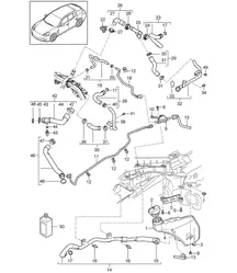 冷却液冷却系统/冷却液膨胀箱 (型号：CWDA、CWD、CWFA、CWF) Panamera 970 (G1) 3.0L 2014>>