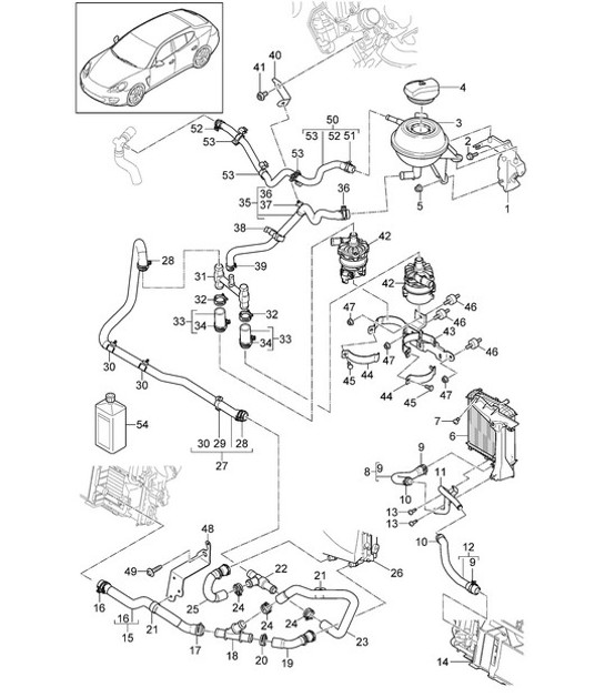 Diagram 105-056 Porsche 997 Carrera 4 3.6L 2005>> Engine