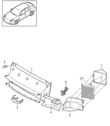 空气导管/冷却液冷却系统 Panamera 970 (G1) 2014>>