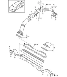 Air cleaner system (Model: CRCC,CRCB, CWJA) Panamera 970 (G1) 3.0L DIESEL 2012-16