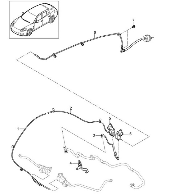 Diagram 107-061 Porsche Panamera GTS V8 4.0L