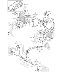 Charge air cooler / Pressure pipe (Model: CRCC,CRCB, CWJA) Panamera 970 (G1) 3.0L DIESEL 2012-16
