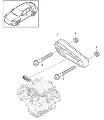 发动机悬架 / 发动机支架 (型号：4620,4640, CWAA, CXNA) Panamera 970 (G1) 3.6L 2010-16