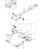 Fuel System, Exhaust System Panamera 970 MK1 (2009-2013)