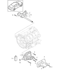 Diferencial eje delantero / Soportes motor / Listo para instalación (Modelo: 4640,4840, 4870,CWAA, CXNA,CXPA, CXRA,CXR, CWBA,CWB, CWCA,CWC, CWDA,CWD, CWFA,CWF+ PR:339) Panamera 970 (G1) 2010-16