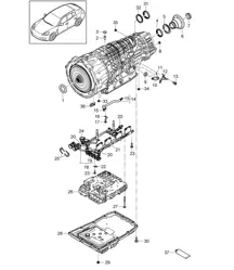 - PDK - Gearbox / Individual parts (Model: C7000,C7005, C7030,C7035, C7050,C7001, C7031,C7051) Panamera 970 (G1) 2010-16