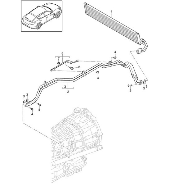 Diagram 360-000 Porsche Panamera 970 MK1 (2009-2013) Transmission