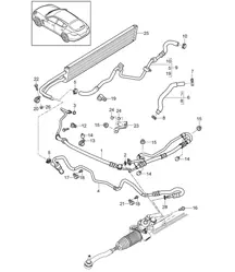 Direction assistée / Conduites / Refroidisseur d'huile (Modèle: 4620,4640, 4820,4840, 4870,CGEA, CGE,CGFA, CRCB,CRCC+ PR:-351) Panamera 970 (G1) >>2013