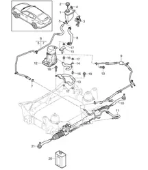 动力转向 / 管路 / 动力转向泵 / 电动 Panamera 970 (G1) HYBRID >>2013