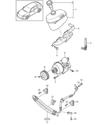 Dirección asistida / Bomba tándem / Contenedor de aceite / Manguera de presión / - PDCC - (Modelo: 4620,4640, 4820,4840, 4870+ PR:351) Panamera 970 (G1) 3.6L / 4.8L >>2013
