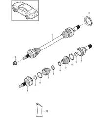 Albero motore (PR:221) Panamera 970 (G1) 2014>>