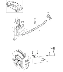 刹车管路 / 车身底部 / 后轴 Panamera 970 (G1) 2010-16