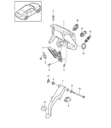 Pedali / - PDK - / Cambio Tiptronic (PR:249,250) Panamera 970 (G1) 2010-16