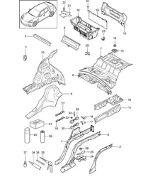 Parte posteriore Panamera 970 (G1) 2010-16
