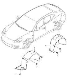 饰件/轮罩 Panamera 970 (G1) 2010-16