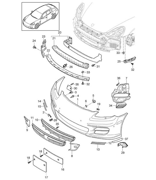 Diagram 802-000 Porsche Macan GTS Petrol 2.9L V6 440Bhp 