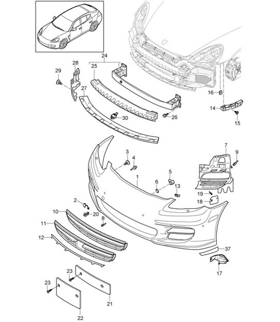 Diagram 802-001 Porsche Taycan (9J1) MK2 2024>> 