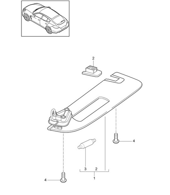 Diagram 807-018 Porsche Cayman S 3.4L 987C 2005-08 Body
