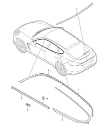 Accesorios decorativos Panamera 970 (G1) 2010-16