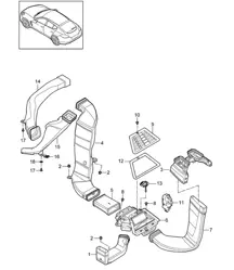 Air guide Panamera 970 (G1) 2010-16