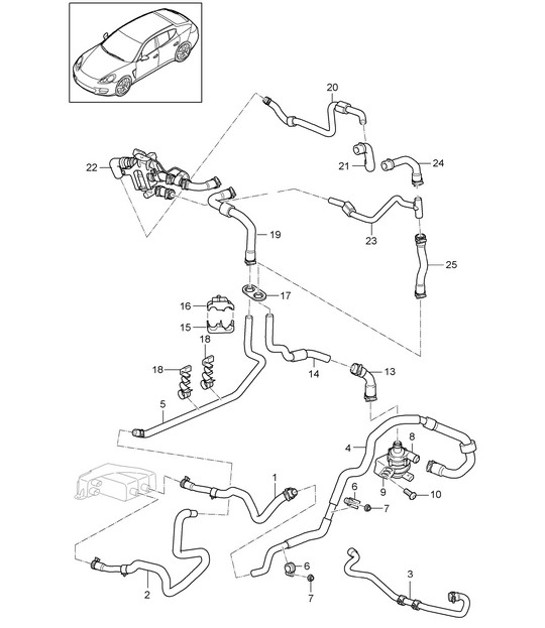 Diagram 813-040 Porsche Macan (95B) MK1 (2014-2018) Body