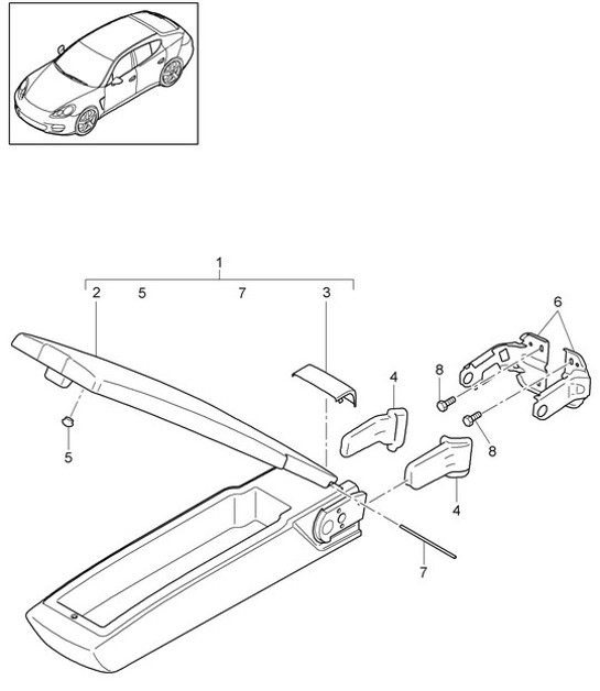 Diagram 817-060 Porsche Cayenne S V8 4.8L Petrol 400HP Body