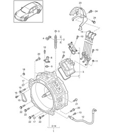 Hybride-/elektromotor voor aandrijfmechanisme Panamera 970 (G1) HYBRID 3.0L 2012-16