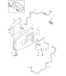 Hybride / Vermogens- en besturingselektronica - voor elektrische aandrijving Panamera 970 (G1) 3.0L HYRBID >>2013