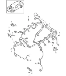 Telares de cableado / Motor Panamera 970 (G1) 2010-16