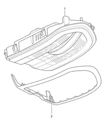 控制台 / 车顶 (参见维修手册) (PR:193, 日本版) Panamera 970 (G1) 2010-16
