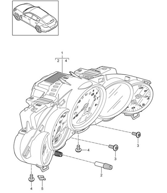 Diagram 906-002 Porsche Cayman 987C/981C (2005-2016) Équipement électrique