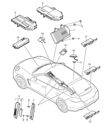 Téléphone / Amplificateurs / Amplificateur d'antenne / Lignes / Antenne / Vidéo Panamera 970 (G1) 2010-16