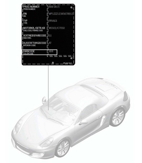 Diagram 004-000 Porsche Panamera 4 V6 3.6L 4WD (310 pk) Accessoires en anderen 