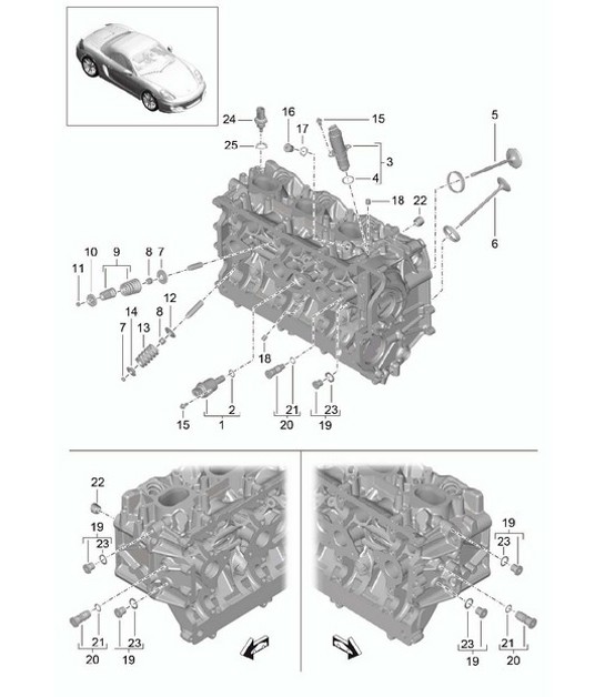 Diagram 103-005 Porsche Macan S Benziner 3.0L V6 340 PS Motor