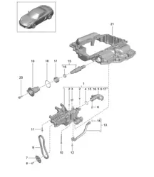 Bomba de aceite 981 Boxster / Boxster S 2012-16